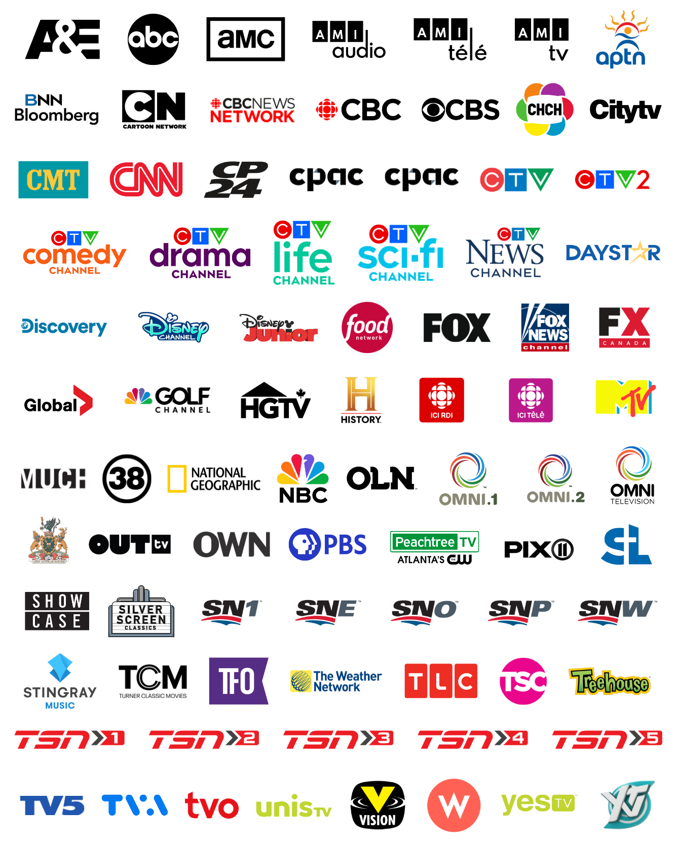 Peak TV Channel logos
