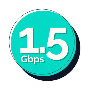 1.5Gbps Speeds