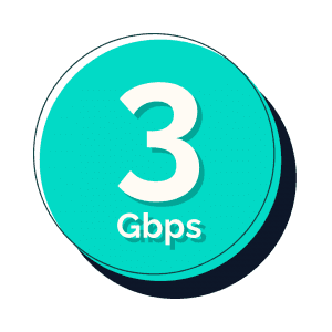 3Gbps Speeds