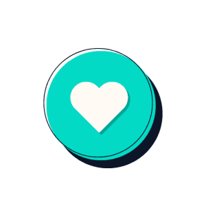 A heart in a circle
