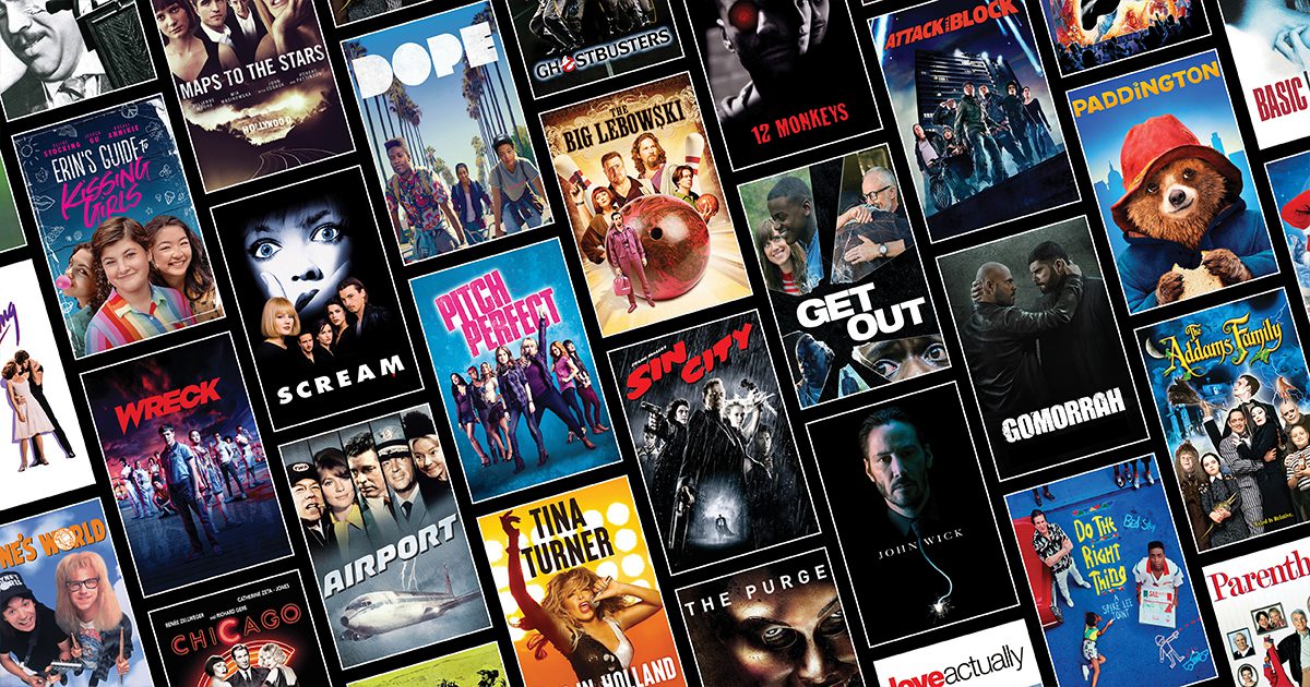 A collage of movie posters