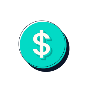 A dollar sign in a circle